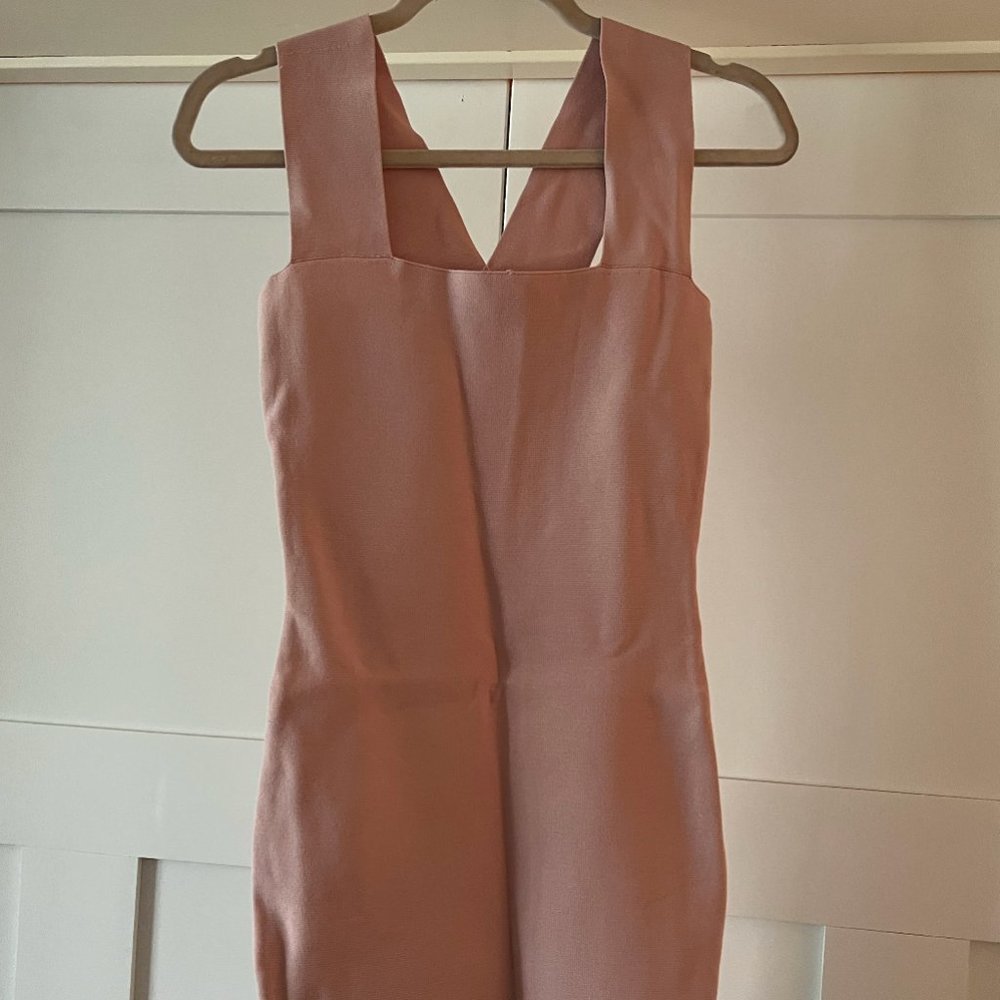 2 Dresses one pink one burgundy